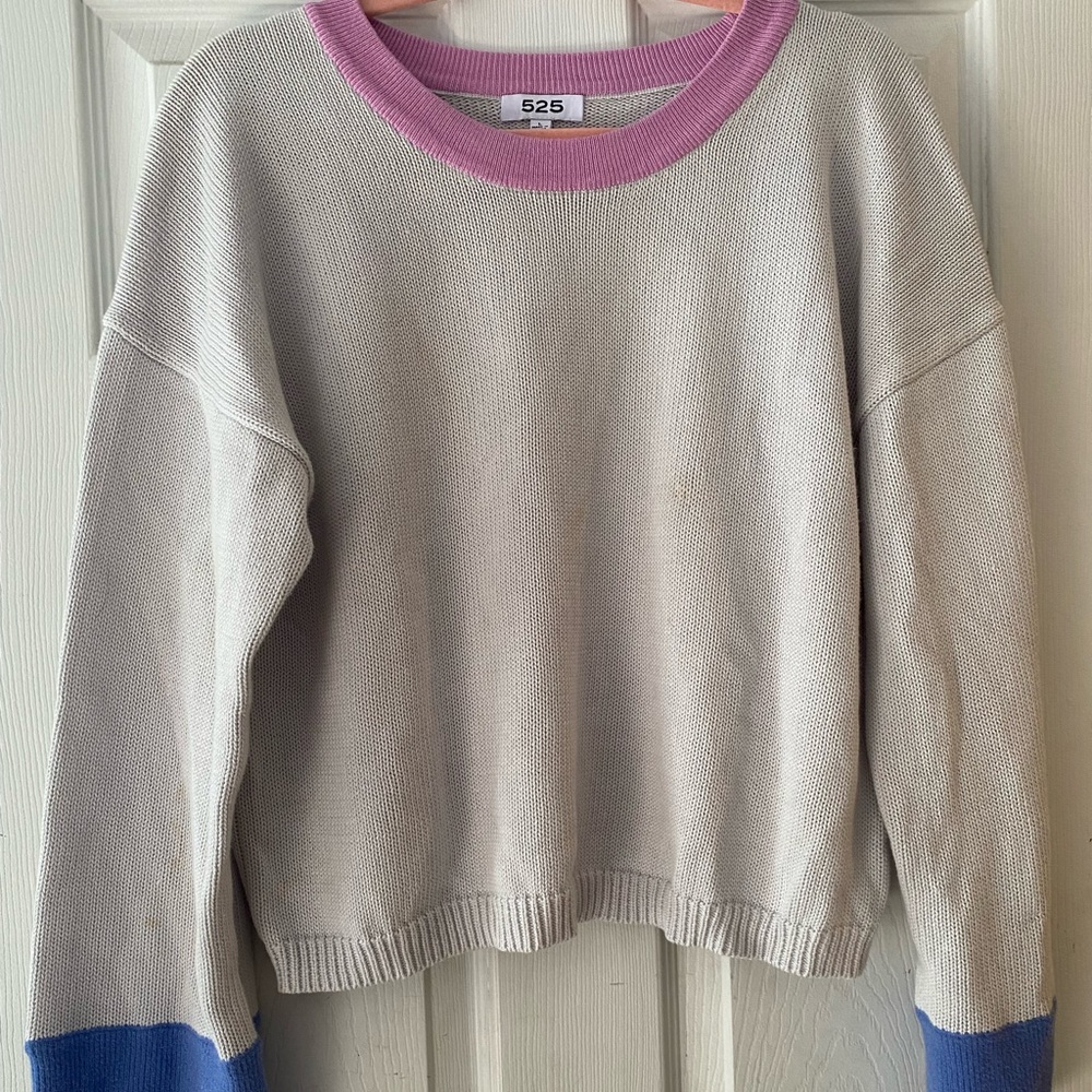 525 colour block sweater